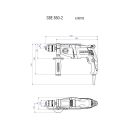 Metabo ütvefúró SBE 850-2 850W, 13mm, gyostokmány, metaBOX 145 L, 600782500