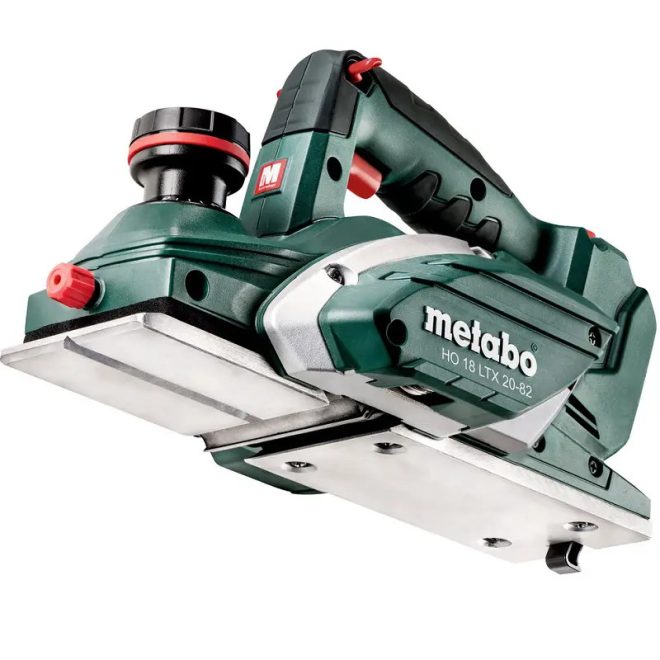 Metabo akkus 18V gyalugép 82mm 16000/min 3,5kg keményfém fordítható gyalukés, szövet porzsák HO LTX18 20-82 akkuegység és töltő nélkül, 602082890