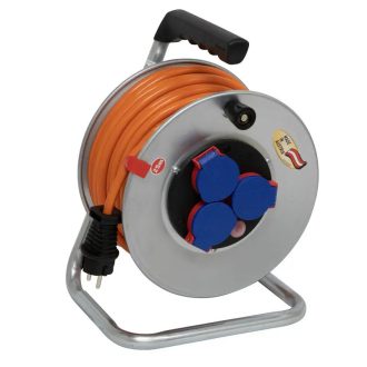   Brennenstuhl BAT SK 240 fém kábeldob 3 aljzat fedéllel 230V/16A, 25m, IP44 AT-N07V3V3-F 3G 1,5 kültéri, 1198328025