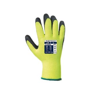   MV PW  téli nylon latex mártott kesztyű, sárga-fekete 11, A140-11