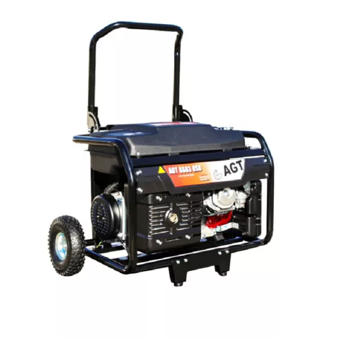 AGT 8603 HSB TTL háromfázisú benzines áramfejlesztő (HONDA GX390, AVR) szállítókocsival , 20-8603HSBTTL