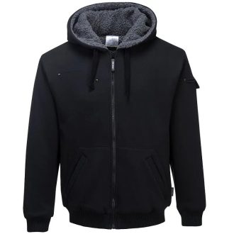   MV Portwest KS32 Pewter kapucnis pulóver fekete 2XL, KS32BKRXXL