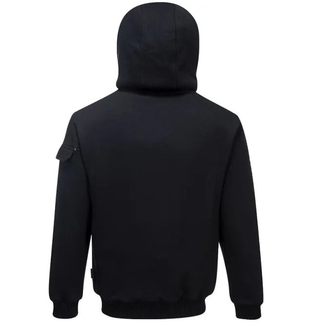 MV Portwest KS32 Pewter kapucnis pulóver fekete 3XL, KS32BKRXXXL