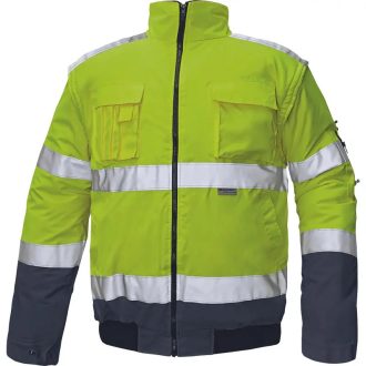   MV Cerva Clovelly jólláthatósági pilóta dzseki HV sárga/navy színben 2XL, 0301007172005