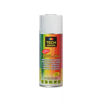   Tech Sol akril alapú festék spray 400ml piros RAL 3000, TS3000