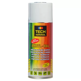   Tech Sol akril alapú festék spray 400ml jégfehér RAL 9002, TS9002
