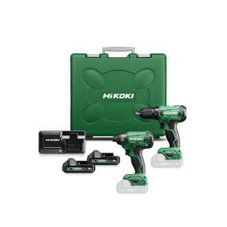   Hikoki DS18DA-BASIC akkus fúró-csavarozó +WH18DA-BASIC akkus ütvecsavarozó +2db 18V, 2.0Ah akku +UC18YFSL töltő, kofferben, KC18DAWAZ