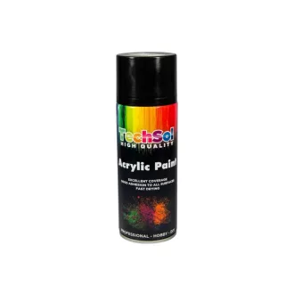   Tech Sol hőálló festék spray 400ml fekete 350C fokig hőálló, TS88154002