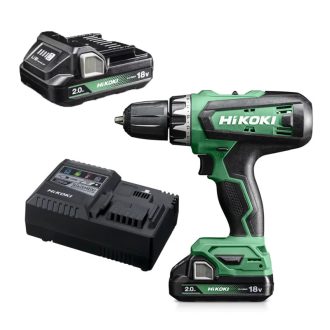   Hikoki akkus 18V fúró-csavarozó, 53Nm+ 2db 18V/2,0Ah akku+ töltő, kartonban, DS18DFWKZ