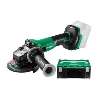   Hikoki akkus 18V sarokcsiszoló 125mm, szénkefementes, AUTO mód, akku és töltő nélkül, Hitboxban , G1813DVEW2Z