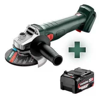   Metabo 18V akkus W18 7-125 125mm sarokcsiszoló, 8500/min, lágyindítás + 1db 4,0Ah Li-Ion, kartonban, 602371850