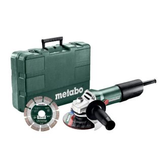   Metabo sarokcsiszoló 850W, 125mm, W850-125 SET gyémánttárcsával, kofferben, 603608510
