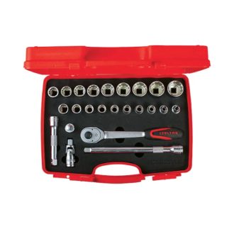   Izeltas dugókulcs készlet, metrikus, 12 szögű 1/2" 24 db-os, 1114 00 6024