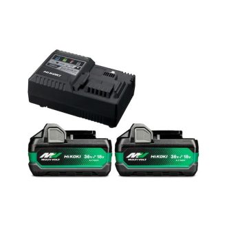   Hikoki Multivolt akku csomag 2 db BSL36B18 akku (36V/4,0Ah) és 1 db UC18YSL3 töltő, UC18YSL3WJZ