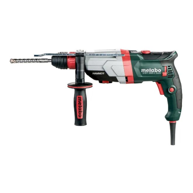 Metabo SDS-Plus multikalapács UHEV 2860-2 QUICK SET, 1100W, 3,0J, cseretokmánnyal, fúrókészlettel, metaBOX 145 L, 600713510