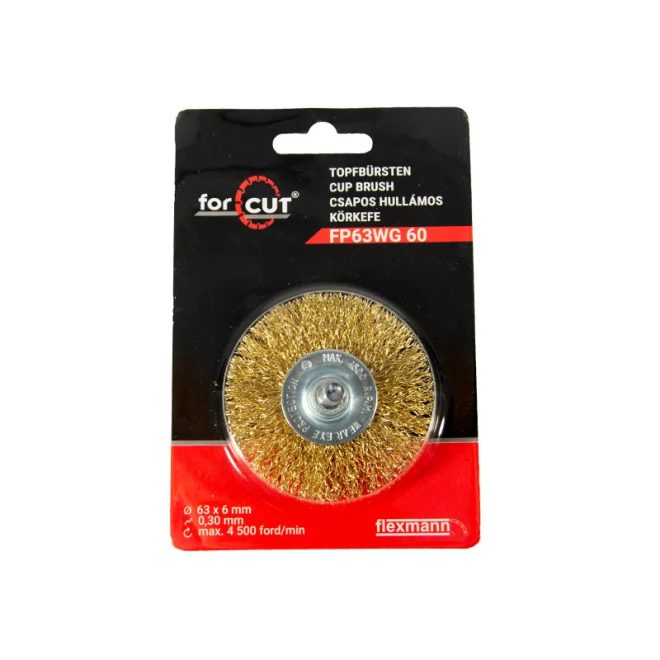 Flexmann For Cut csapos körkefe 63x6mm- 0,3 hullámos, réz bevonatú, FP63WG60