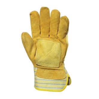   MV bőrkesztyű, sárga marhahasíték/színbőr tenyérfolttal, bliszteres, erősített 10, P153