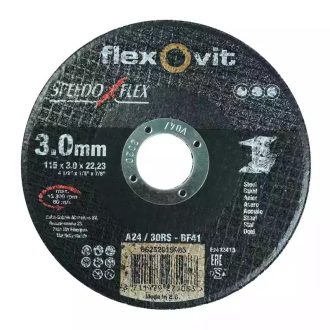   Flexovit Speedoflex vágókorong 115x3,0x22,2mm, A 24/30 RS-BF41, fém, 66252919985
