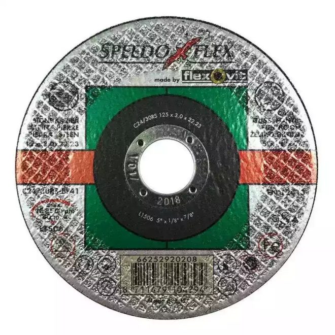 Flexovit Speedoflex vágókorong 115x3,0x22,2mm, C 24/30RS BF41, kő, 66252920204