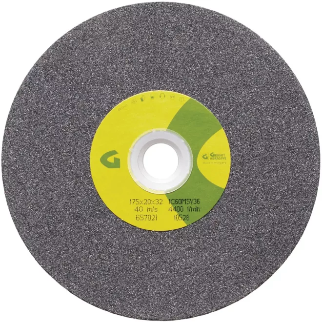 Gr kerámia kötésű köszörűkorong 175x25x32/25/20mm 1C60M szürke, 10553 KEA-175-010