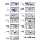 Flexmann For Cut turbómaró, keményfém maró 25,0x22x67x6mm D forma, kereszt fogazás, fém-inox, FD-3116-6