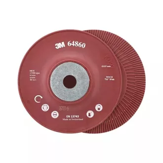   3M fibertárcsához felfogó 125mm M14 piros, bordázott, 3M-64861, 11802098 - DE272923777