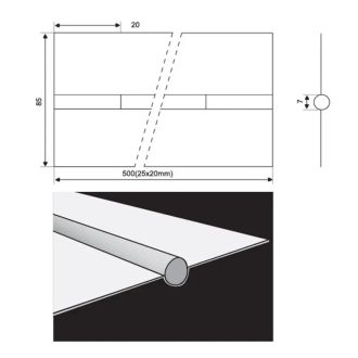   Esab kerámia alátét PZ 1500/50- 100db/doboz kerek, 7/500 (25x20)mm, 2150050000