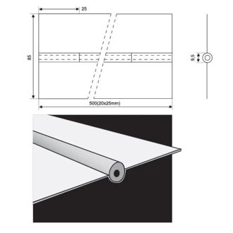   Esab kerámia alátét PZ 1500/52, kerek, 12/500 (20x25)mm - 56db/doboz , 2150052000