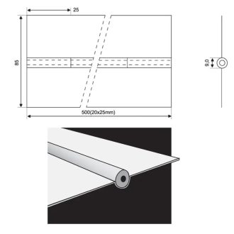   Esab kerámia alátét PZ 1500/56- 72db/doboz kerek, 9/500 (20x25)mm, 2150056000