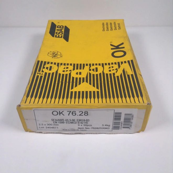 Esab OK76.28 elektróda 2,5x300mm/0,6kg bázikus, melegszilárd, 76282520K0