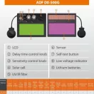 Smart-Optics Automata hegesztő fejpajzs elektronika XDH6 LCD ADF-500G, ADF-500G
