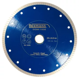   Flexmann For Cut gyémánttárcsa DGM 150x1,5x8x22,2mm turbo, kék, gránit, márvány, DGM-1003