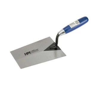   HM Müllner kőműveskanál, vakolókanál 180mm, rozsdamentes, lakkozott fa nyél, piros, 324