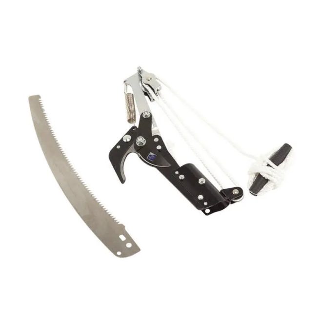 HM Müllner hernyózó olló fűrésszel, köteles ágvágó fűrész lappal, 28cm max. 30mm átmérő, 460