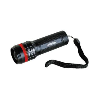   HM Müllner LED zseblámpa, 3W Zoom funkcióval 100x33mm, 3db AAA elemmel, 1554