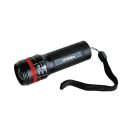 HM Müllner LED zseblámpa, 3W Zoom funkcióval 100x33mm, 3db AAA elemmel, 1554