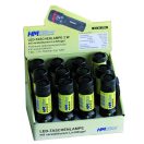 HM Müllner LED zseblámpa, 3W Zoom funkcióval 100x33mm, 3db AAA elemmel, 1554