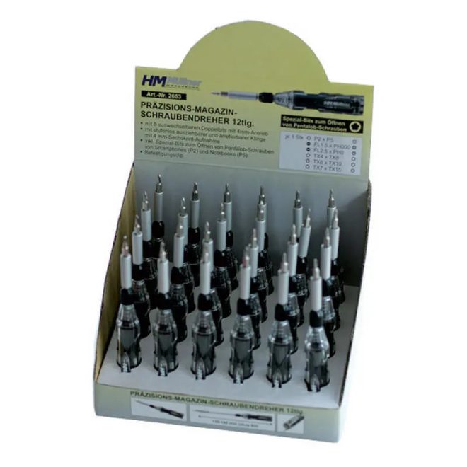 HM Müllner csavarhúzó készlet 12 részes, P/PH/FL/TX, 2663