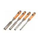 HM Müllner véső 4 részes készlet, CV 10,16,20,26mm, fa nyél, 6623