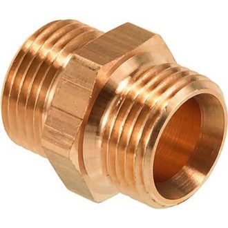   HM Müllner menetes közdarab, külső menetes, 16 bar 23mm, 3/8"x3/8" 2db/bliszter, 28017