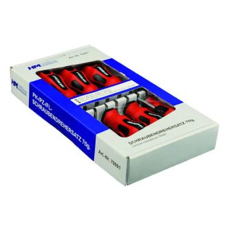   HM Müllner csavarhúzó készlet 7 részes, PH/PZ/FL, mágneses fejjel, 70001