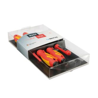   HM Müllner WITTE MAXX VDE szigetelt, villanyszerelő csavarhúzó készlet 6 részes PH/FL, fázisceruza, 653741