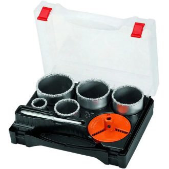   HM Müllner gyémánt koronafúró készlet 33,53,67,73,83mm, csempére, 8E5