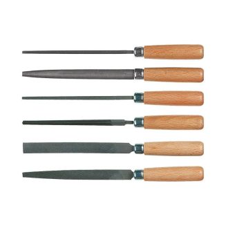   HM Müllner kulcsreszelő készlet 6 részes 100mm, fa nyél, 81721009