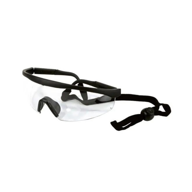 HM Müllner munkavédelmi védőszemüveg vékony szárral,gumírozott orrnyereggel, zsinórral pc, SB,, 11080C