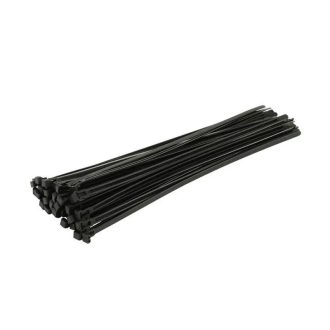   HM Müllner kábelkötegelő, kábelkötöző, többször használható 300mm, 50db, fekete, 139-50M