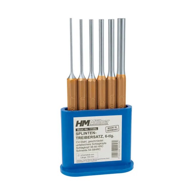 HM Müllner csapszegkiütő készlet, műanyag dobozban 6 részes, 172SL