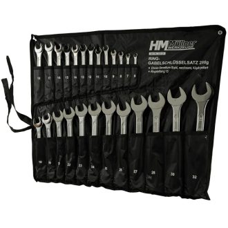   HM Müllner csillag-villáskulcs készlet 25 részes, króm-vanádium, 6-32mm, Standard, 222-25