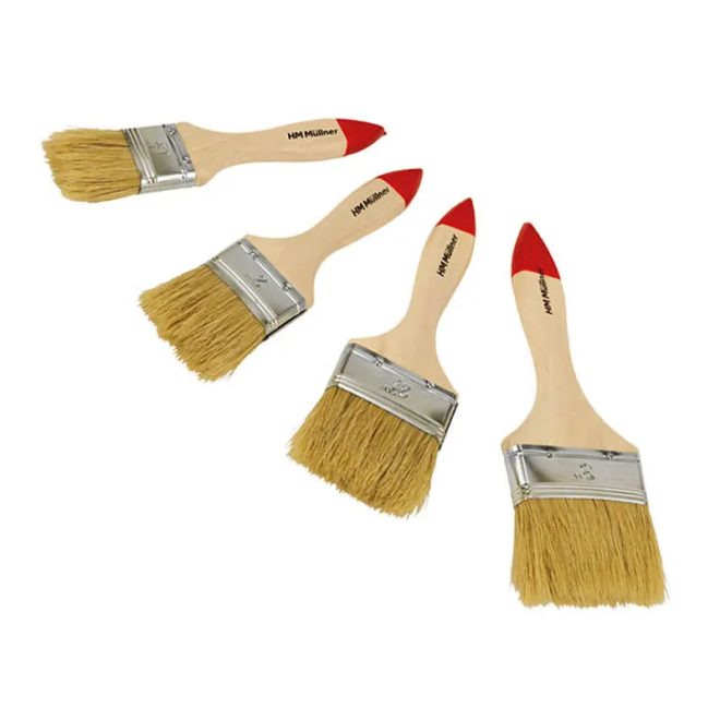 HM Müllner lapos ecset készlet 4 részes 1.5", 2", 2.5", 3", 27-40