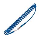 HM Müllner spiráltömlő, PU, gyorscsatlakozóval 8m-6,5x10mm, 12 bar, 27F-S8